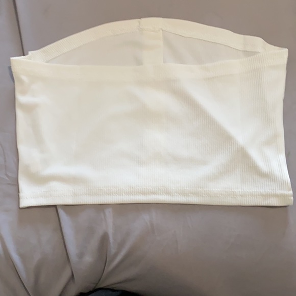 NWT Shein white tube top with front button details - Picture 3 of 6